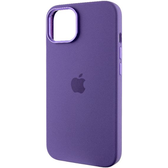 Чохол Silicone Case Metal Buttons (AA) для Apple iPhone 12 Pro Max (6.7") Силікон, Фіолетовий/Iris | Зображення 2