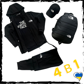 Комплект спортивний The North Face. Костюм+футболка+кепка+рюкзак. Спортивний костюм