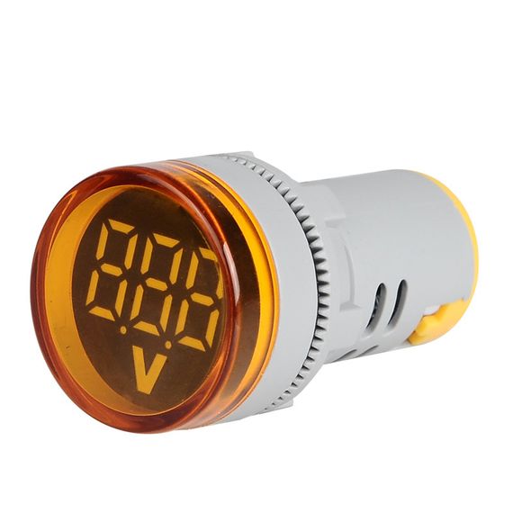 Цифровий вольтметр ST16V, діапазон вимірювань 60-500V, Yellow
