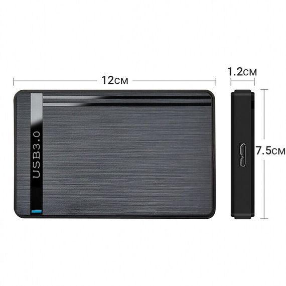 Внешний карман для SSD и 2.5" HDD жестких дисков Addap EHDC-01b с USB 3.0 выходом | Зображення 3