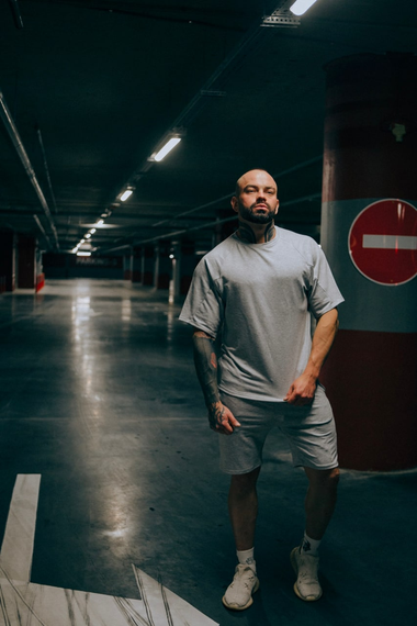 Комплект Оверсайз літо сірий S | Зображення 3