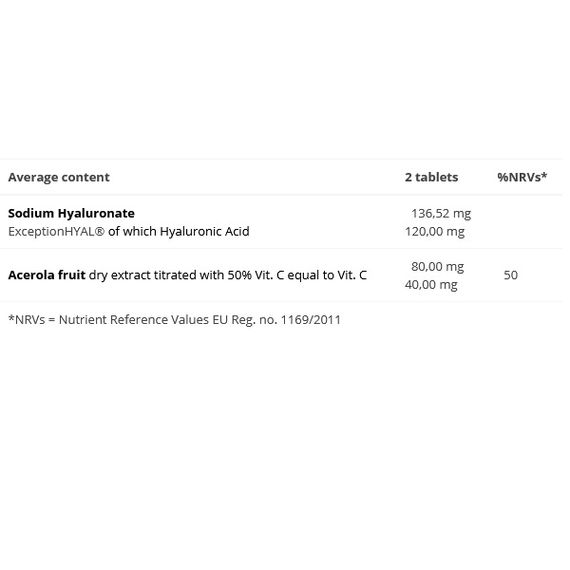 Гиалуроновая кислота Bios Line Principium Acido Ialuronico Skin 120 60 Tabs | Зображення 1