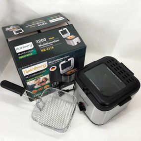 Фритюрниця для дому Rainberg RB-2219 з терморегулятором та знімною чашею електрофритюрниця міні фритюрниця RI-86