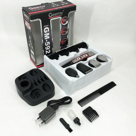 Электрическая машинка для стрижки GEMEI GM-592 | Бритва для бороды | Бритва триммер LA-689 для мужчин | Зображення 1