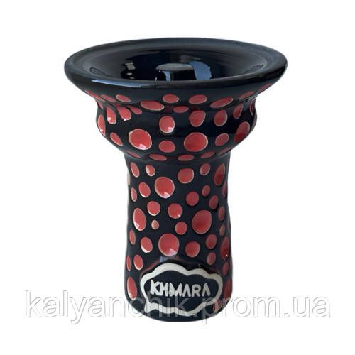 Чаша для кальяна Khmara Tulipa-F Black Bubble Red