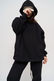 Жіноче тепле худий колір чорний розмір Oversize 447648