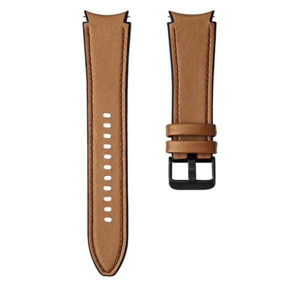 Ремешок Primolux Leather Silicone для часов Samsung Galaxy Watch 4 44mm SM-R870 - Brown | Зображення 2