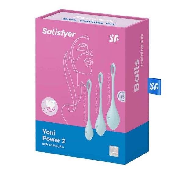 Вагінальні кульки - Satisfyer Yoni Power 2 Light Blue sexstyle