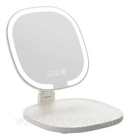 Зеркало с LED подсветкой овальное складное