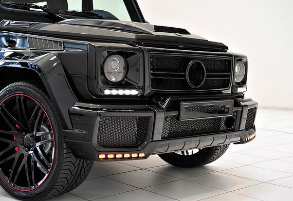 Накладка на передний бампер BRBS для Mercedes G сlass W463 1990-2018 гг | Зображення 1