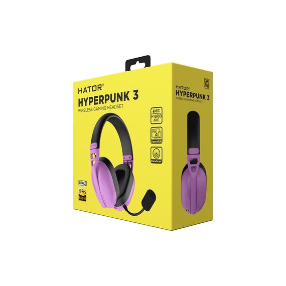 Навушники Hator Hyperpunk 3 Wireless Hi-Res SyncHUB connection Cyber Violet (ESH19) | Зображення 7