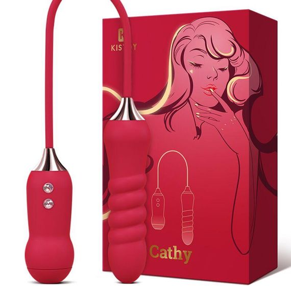 Пульсатор з вакуумним стимулятором KISTOY Cathy Red на гнучкому з'єднанні Sex Aura | Зображення 2