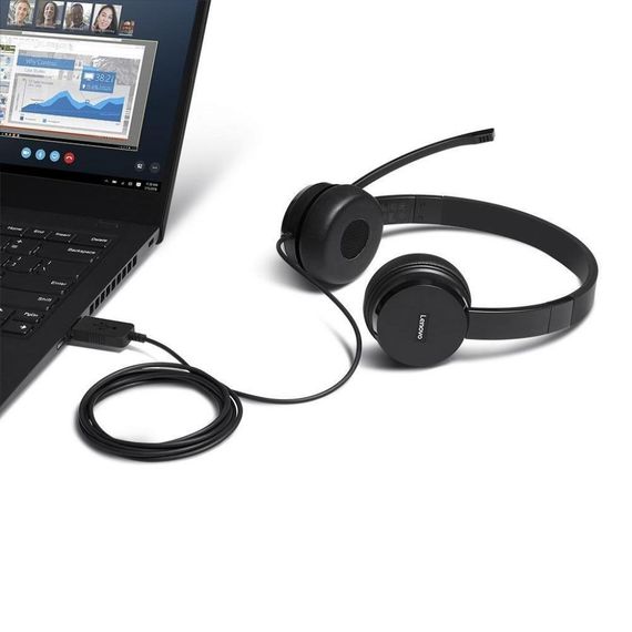 Навушники Lenovo 100 Stereo USB Headset (4XD0X88524) | Зображення 2