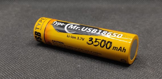 Аккумулятор LiitoKala 18650 USB-18-T35 3,6V 3500mA | Зображення 1