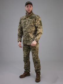 Тактический костюм ВСУ рип-стоп Светлый пиксель, Армейский костюм пиксель с липучками под шевроны для военных 46