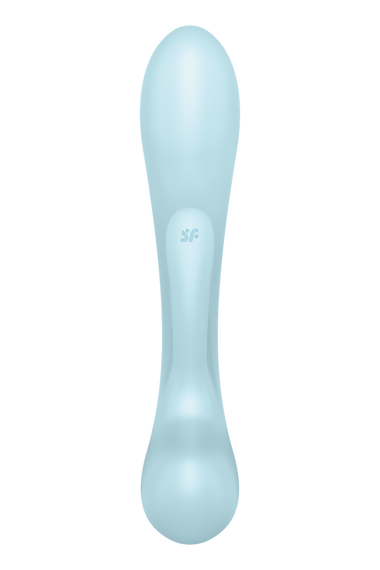 Вибратор кролик Satisfyer Triple Oh с тремя моторами, голубой Sex Aura | Зображення 5