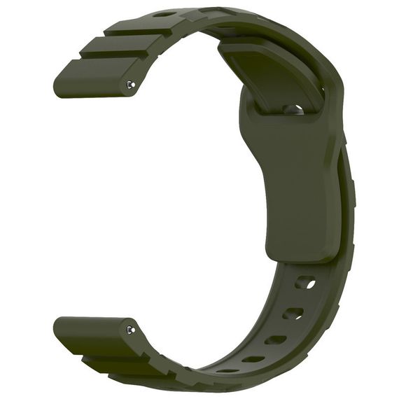 Силіконовий ремінець Defense для Smart Watch 20mm Dark Olive | Зображення 2