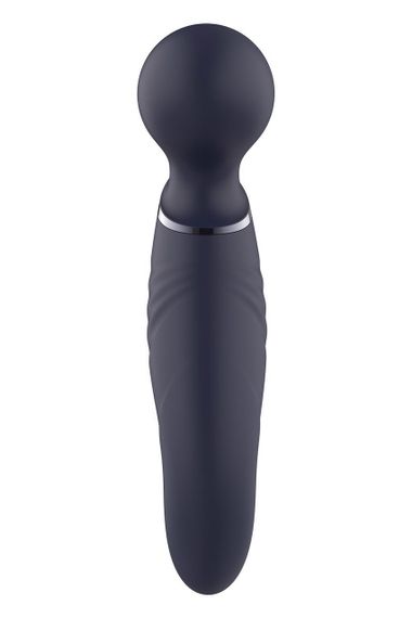 Вібратор мікрофон вигнутий подвійний стимуляції Dream Toys Glam Dual Wand Vibe, фіолетовий Sex Aura | Зображення 2