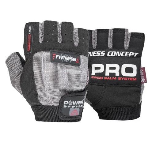 Рукавички для фітнесу Power System PS-2300 Fitness Grey/Black S