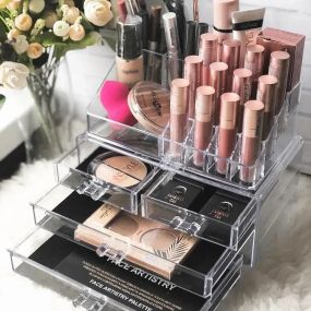 Акриловый органайзер для косметики Cosmetic Storage Box