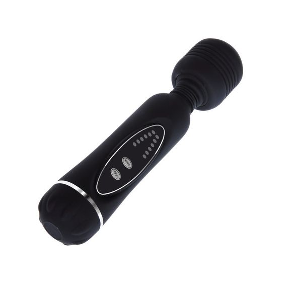 Вібратор зі змінними насадками - Power Wand Massage Kit Black Sex Aura | Зображення 7