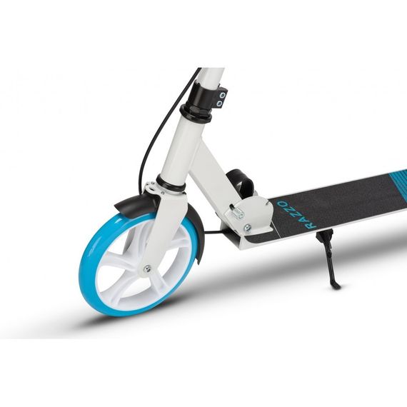 Самокат із ручним тормозом Razzo CITY 200 мм. алюмінієвий HUL1-200 White/Blue | Зображення 4