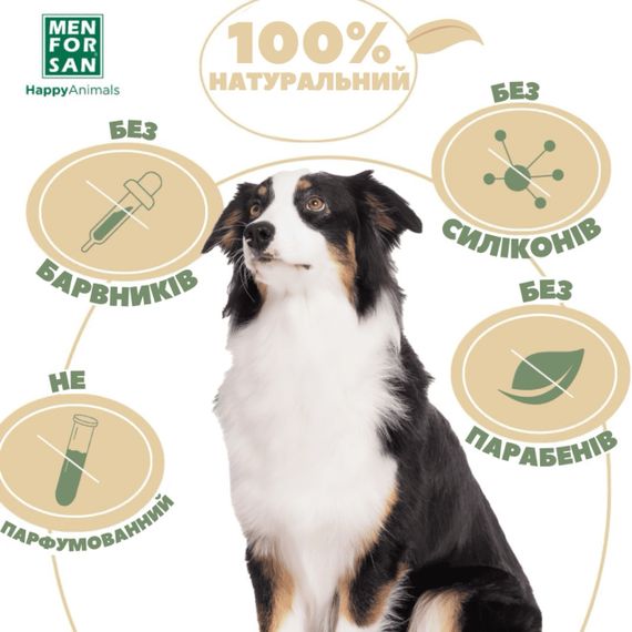 Шампунь для собак с протеином и аргановым маслом Menforsan Silk Protein And Argan Oil, 50 мл | Зображення 4