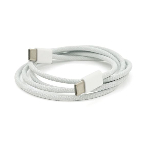 Кабель для iPhone 15 ORIGINAL, Type C-Type C, 3A, White, довжина 1м, ОЕМ