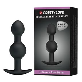 Анальна пробка - Pretty Love Special Anal Stimulation Anal Balls 4.05" Black