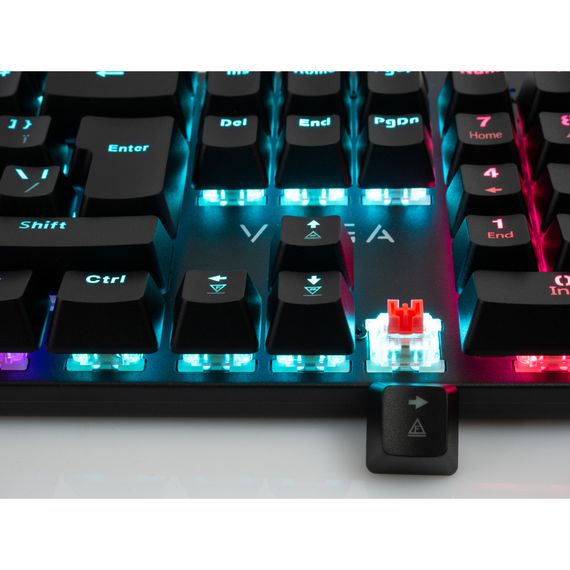 Клавіатура Vinga KBGM-101 LED Red Switch USB Black (KBGM-101 Black) | Зображення 6
