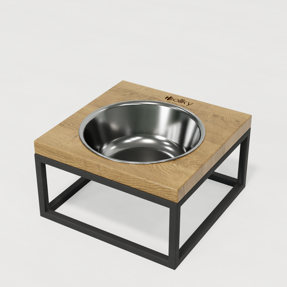 Миска на подставке для кошек и средних собак Hollky Base Solo M (1 × 0,8 л) Solo M-212110-GRNT | Зображення 3