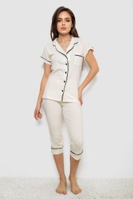 Пижама женская  -уценка, цвет молочный, 243R19002-U-3