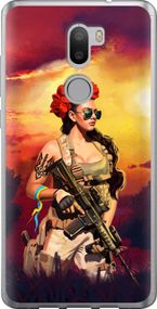 Чехол на Xiaomi Mi 5s Plus Украинка с оружием "5316u-396-17620"