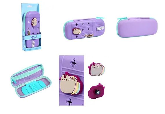 Пенал твердий із силіконовою панеллю YES PHS-4 Pusheen Summer 533838 6х9.5х23 см | Зображення 1