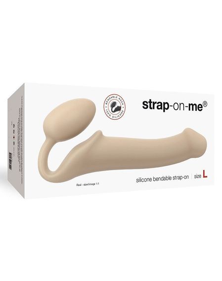 Безремінний страпон Strap-On-Me Flesh L, повністю регульований, діаметр 3,7 см | Зображення 2