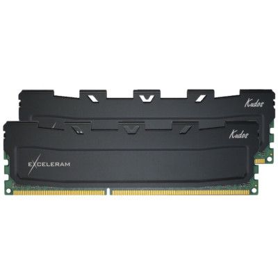 Модуль памяти для компьютера DDR3 16GB (2x8GB) 1600 MHz Black Kudos eXceleram (EKBLACK3161611AD) - Топ Продаж!