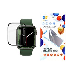 Скло захисне Drobak Apple Watch Series 9 45mm Black Frame A+ (323211)