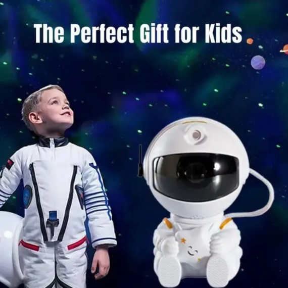 Дитячий 3D-нічник Астронавт проєктор зоряного неба Космонавт із пультом, 8 режимів | Зображення 7