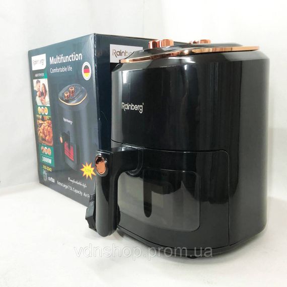 Мультипіч для приготування м'яса, Сенсорна аерофритюрниця аерогриль мультипіч для дому, Аерогриль 3 в 1 RJ-16 | Зображення 3