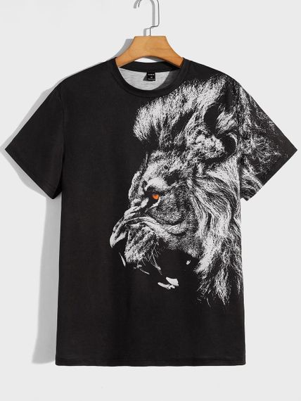 Футболка женская с принтом повседневная L Черная