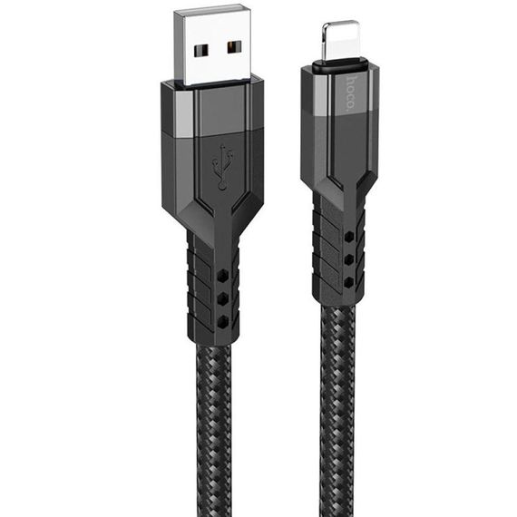 Кабель USB Hoco U110 Lightning 1.2m Колір Синій | Зображення 3