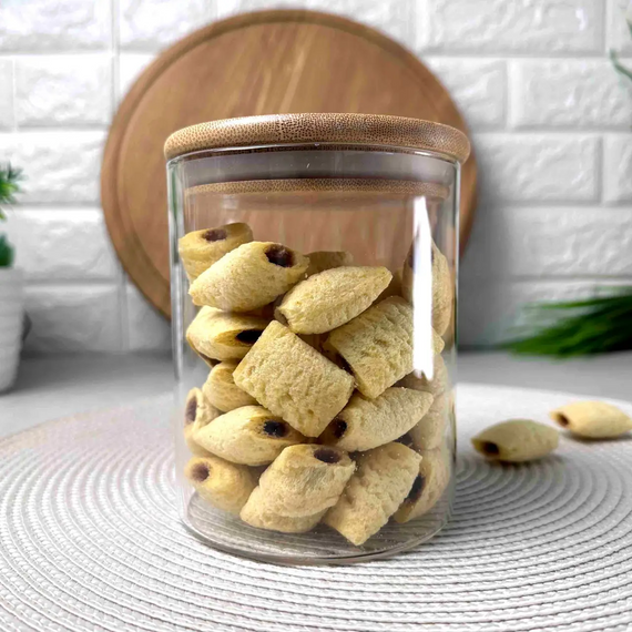 Скляна банка Bamboo GK-5220 для зберігання з бамбуковою кришкою 750 мл Прозорий | Зображення 3