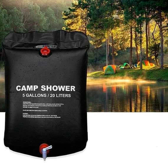 Летний душ дачный переносной походный CAMP SHOWER 20 литров / Душ для дачи подвесной | Зображення 1