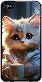 Чохол на iPhone 4s Білий кіт "5646t-12-2448"