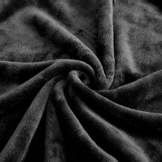 Плед флісовий темно-сірий Love You 200 x 220 см | Зображення 2