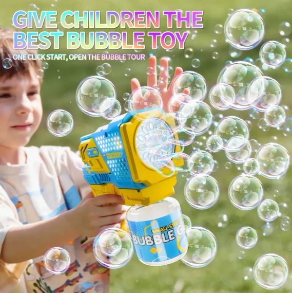 Игрушечный пистолет Бластер генератор мыльных пузырей Bubble Gun | Зображення 2