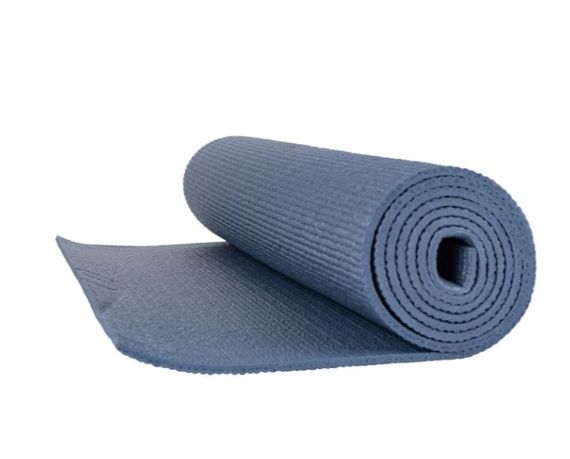 Килимок для йоги та фітнесу PowerPlay 4010 PVC Yoga Mat Темно-синій (173x61x0.6) (PP_4010_Navy_(173*0,6)) | Зображення 3