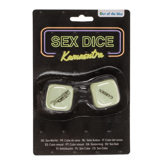 Неонові кубики Sex Dice Kamasutra, 2 шт. Sex Aura | Зображення 5