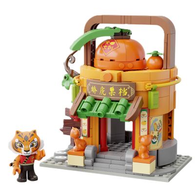 Конструктор Pantasy Kung Fu Panda Кунгфу Панда Мини Вид на улицу - Фруктовая лавка Тигрицы (86508)