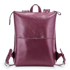 Шкіряний рюкзак Skin and Skin Flatrock L Бордовий (BP09BG-L)